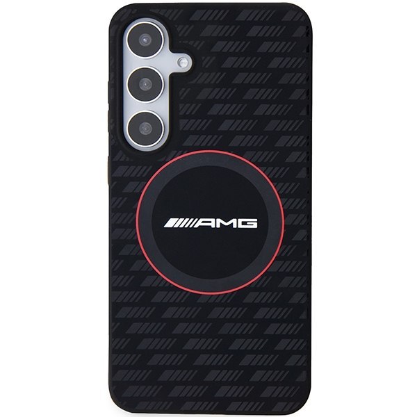 AMG AMHMS24S23SMRK S24 S921 czarny/black hardcase Silicone Carbon Pattern